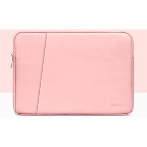 BAONA BN-Q001 PU lederen laptoptas  kleur: dubbellaags roze  maat: 15 / 15 6 inch