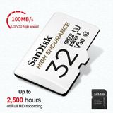 SanDisk U3 Driving Recorder Monitors High-Speed SD Card Mobile Phone TF Card Memory Card  Capacity: 32GB