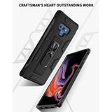 For Samsung Galaxy Note 9 Soldier Armor Shockproof TPU + PC Magnetic Protective Case with Holder(Black)