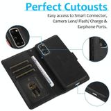 For Samsung Galaxy S20+ Calf Texture 2 in 1 Detachable Magnetic Back Cover Horizontal Flip Leather Case with Holder & Card Slots & Wallet & Photo Frame(Black)