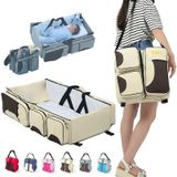 Newborn Baby Portable Travel Foldable Bed Mummy Pack Bag(Dark Blue)