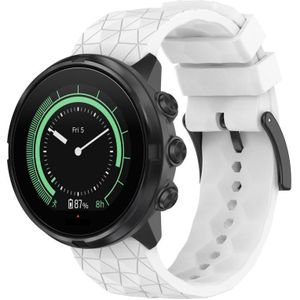Voor Suunto 9 Baro 24mm voetbalpatroon Siliconen Solid Color Watch Band