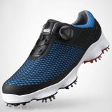 PGM Golf waterdichte microfiber lederen Wide Sole roterende veters sneakers buiten sport schoenen voor mannen (kleur: zwart blauw grootte: 39)