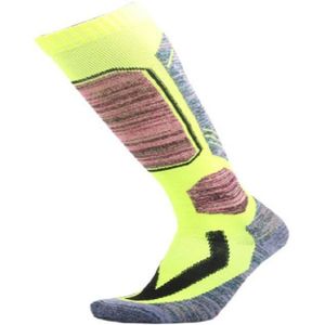 Ski Socks Outdoor Sports Thick Long Sweat-absorbent Warm Hiking Socks  Size:35-39(Fluorescent Green)