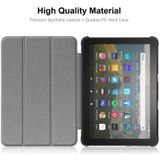 For Amazon Fire HD 8 / HD 8 Plus (2020) ENKAY Custer Texture Horizontal Flip PU+PC Leather Case with Three-folding Holder & Sleep / Wake-up Function(Dark Green)