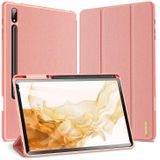 Voor Samsung Galaxy Tab S7 Fe / S7 + DUX DUCIS DOMO-serie Horizontale Flip Magnetische PU-lederen tas met drie-vouwbare houder & wake-up / slaapfunctie