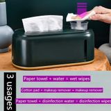 Humidifying Tissue Box Creative Wet And Dry Tissue Box  Colour: Dark Green Gold Bottom