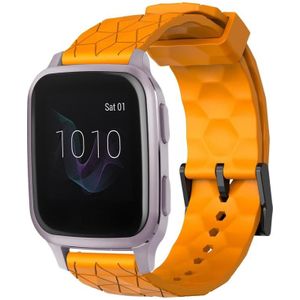 Voor Garmin Venu SQ 20 mm voetbalpatroon effen kleur siliconen horlogeband