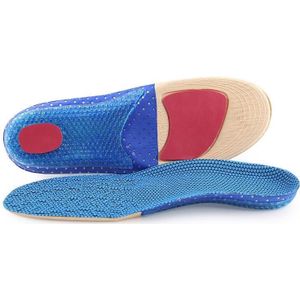 1 Pair 641 Casual Non-slip Shockproof Breathable Arch Of Foot Sports Insole Shoe-pad  Size:L (255-280mm)(Blue)