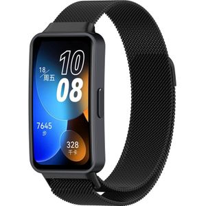 Voor Huawei Band 8 Milanese metalen horlogeband