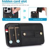 Polsband Standstand Wallet Lederen telefoonhoesje voor iPhone 11 Pro Max