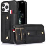 Polsband Standstand Wallet Lederen telefoonhoesje voor iPhone 11 Pro Max