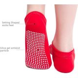 One Pair Open Toe Open Instep Anti-slip Sports Female Yoga Socks  Size: 34 - 39 (EUR)(Black)