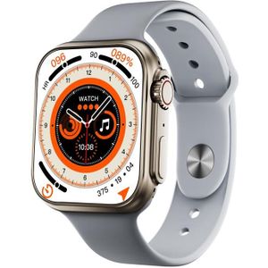 WS8 Plus 2 0 inch IPS Smart-horloge met volledig touchscreen  IP68 waterdichte ondersteuning Hartslag- en bloedzuurstofbewaking / sportmodi (goud + grijs)