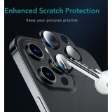 2 PCS ESR 9H Premium Clear Full Cover Tempered Glass Lens Camera Protector For iPhone 12 Pro(Black)