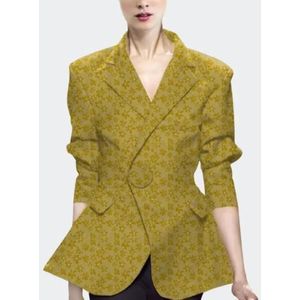 Vrouwen gedrukte bloemenblazer (kleur: als showgrootte: m)