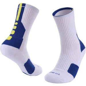 2 paren volwassen Mid tube sokken dikke badstof basketbal sokken  maat: Gratis grootte