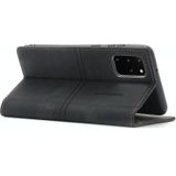 Voor Samsung Galaxy S20 FE DROOM Magnetische Zuigbedrijf Horizontale Flip PU Lederen Case met Houder & Card Slot & Portemonnee (Zwart)