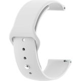 22mm For Huawei Watch GT2e GT2 46mm Monochrome Silicone Reverse Buckle Strap(White)