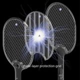 LED Mosquito Swatter USB Mosquito Killer  Colour: Green (With Base)