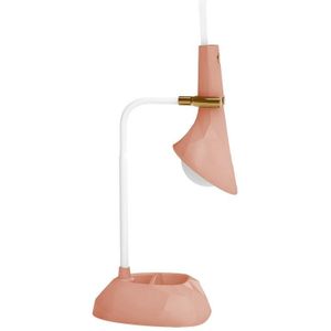 Basis verwijderbare diamanten bureaulamp Opladen via USB 3 snelheden Kleurtemperatuur Nachtlampje (301-1 rood)