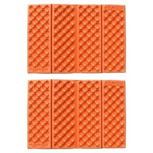 2 PCS Portable Folding Mobile Cellular Massage Cushion Outdoors Damp Proof Picnic Seat Mats EVA Pad(Orange)