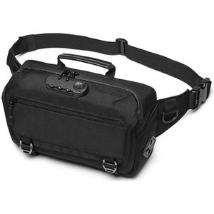 Ozuko 9257 Men Outdoor Sports Waist Bag Anti-Theft Shoulder Messenger Bag(Black)