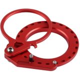 PULUZ Aluminum Alloy 67mm to 62mm Swing Wet-Lens Diopter Adapter Mount for DSLR Underwater Diving Housing(Red)