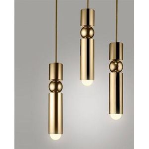 Bar Counter Modern Restaurant Bedroom Bedside Creative Personality Simple Small Chandelier  Color:Three-head Combination Brass