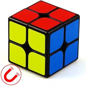 Moyu Mr. M-serie magnetische kubus twisty puzzel speelgoed twee lagen kubus puzzel speelgoed (Zwart)