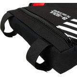 B-soul Bicycle Bags With Water Bottle Triangle Pouch Solid Cycling Front Tube Frame Bag Pocket  Size:20.5*18*5cm(Red)