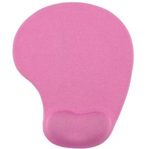 2 stks siliconen comfortabele gevoerde antislip hand rust polsband muismat  kleur: roze