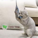 Creatieve grappige kat speelgoed simulatie vis kat speelgoed interactieve pluche airbag speelgoed (paardestaart)