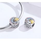S925 Sterling Silver Pendant Rainbow Sun Beads DIY Bracelet Necklace Accessories