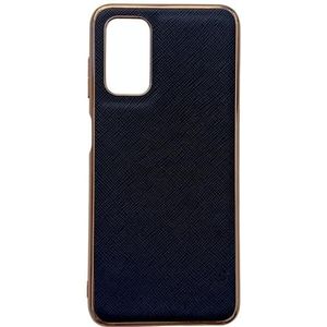 Voor Samsung Galaxy A53 5G Nano Galvaniseren Cross Textuur Lederen Telefoon Case (Blauw)