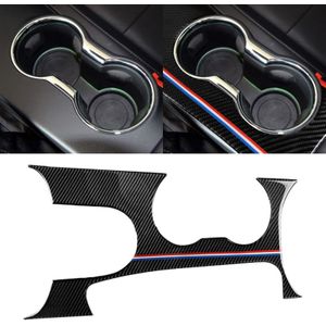 Car USA Color Carbon Fiber Left Drive Gear Position Panel Decorative Sticker for Ford Mustang 2015-2017