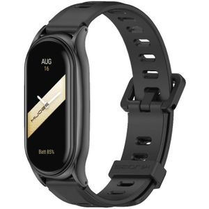 Voor Xiaomi Mi Band 8 Mijobs Plus Case Flat Hole siliconen horlogeband