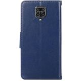 Voor Xiaomi Redmi Note 9S Crystal Texture Horizontale Flip Leren Case met Houder & Card Slots & Portemonnee (Royal Blue)