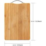 Kitchen Rectangular Bamboo Chopping Block Thickening Cutting Board  Size: 34cm x 24cm