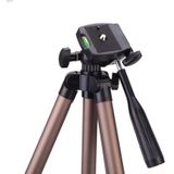 WT3130 Portable Camera Tripod Stand with Rocker Arm for DSLR Camera Camcorder(Brown)