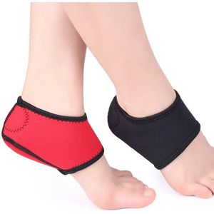 3 paar zwarte en rode hak sokken hiel beschermer enkelbescherming en warme voetdeksel  maat: M