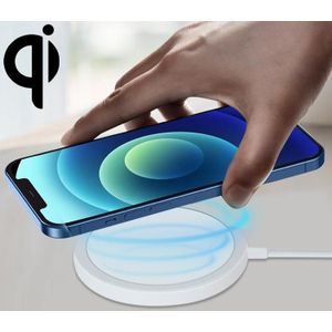 OJD-63 15W Aluminum Alloy Style Round Magsafe Magnetic Wireless Charger for iPhone 12 Series