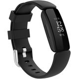For Fitbit Ace 3 / Inspire 2 Silicone Replacement Strap Watchband(Black)