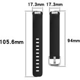 For Fitbit Ace 3 / Inspire 2 Silicone Replacement Strap Watchband(Black)