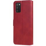 Classic Calf Texture PU + TPU Horizontal Flip Leather Case with Holder & Card Slots & Wallet For Samsung Galaxy A03s(Red)