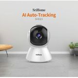 SriHome SH025 2.0 Million Pixels 1080P HD AI Auto-tracking IP Camera  Support Two Way Audio / Motion Tracking / Humanoid Detection / Night Vision / TF Card  EU Plug