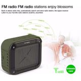 W-KING S7 Mini Wireless Waterproof Loudspeaker With TF/FM/AUX/NFC Bluetooth Bike Speaker(Army Green)