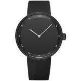 YAZOLE Simple Fashion Quartz Couple Watch(521 Black Shell Black Tray Black Belt)