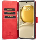 For Huawei P50 Pro DG.MING Retro Oil Side Horizontal Flip Leather Case with Holder & Card Slots & Wallet(Red)