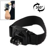 360 Degree Rotation Hand Camera Wrist Strap Mount for GoPro  NEW HERO /HERO6  /5 /5 Session /4 Session /4 /3+ /3 /2 /1  Xiaoyi and Other Action Cameras  Strap Length: 36cm(Black)